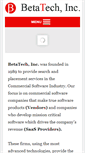 Mobile Screenshot of betatechinc.com