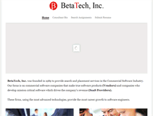 Tablet Screenshot of betatechinc.com